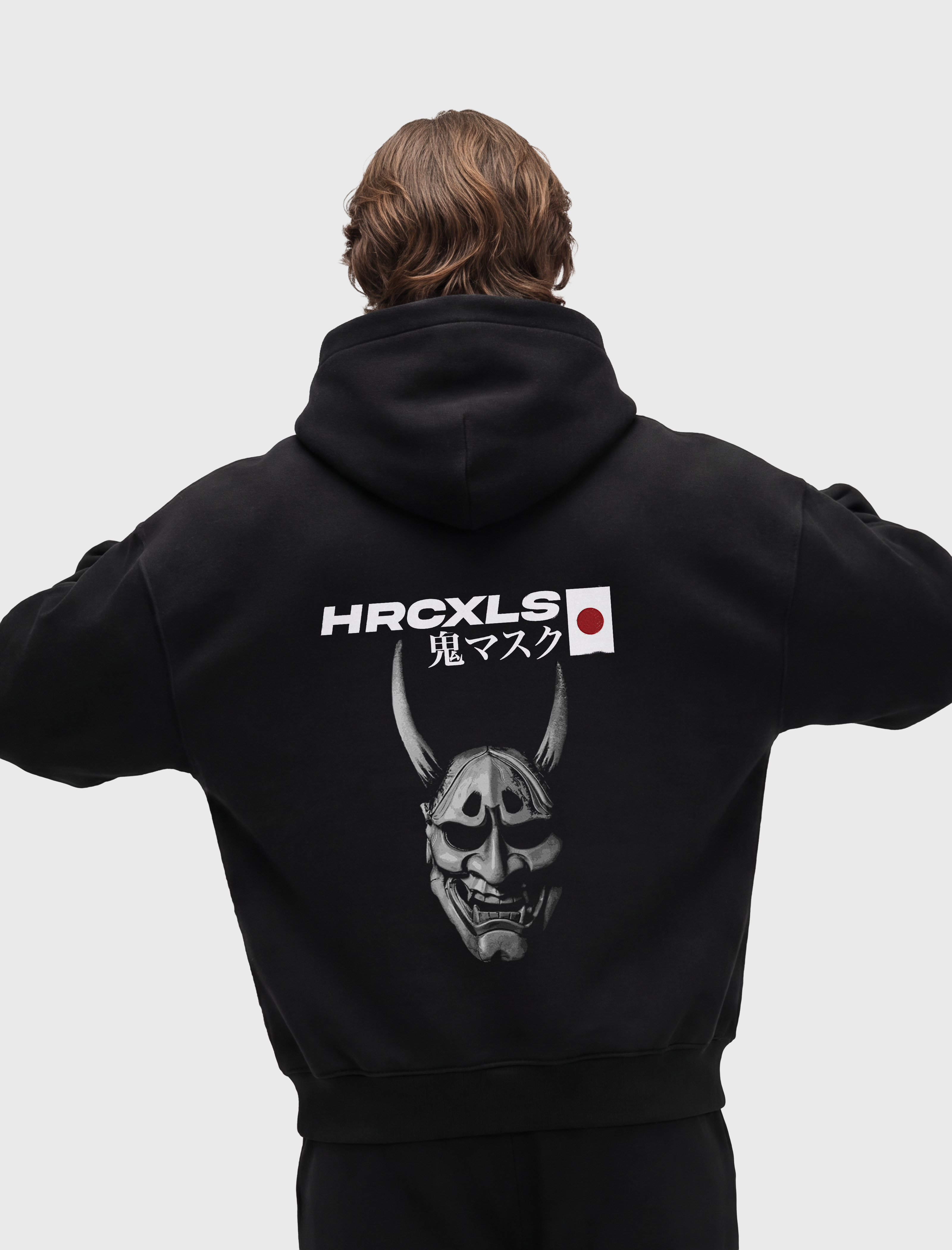HERCXLES 2026: Oni Hoodie - Black model back